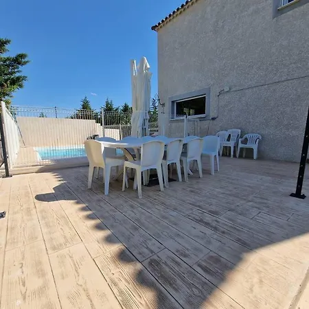 Villa Pour 10 Personnes Avec Piscine Et Jacuzzi Ales Exterior photo
